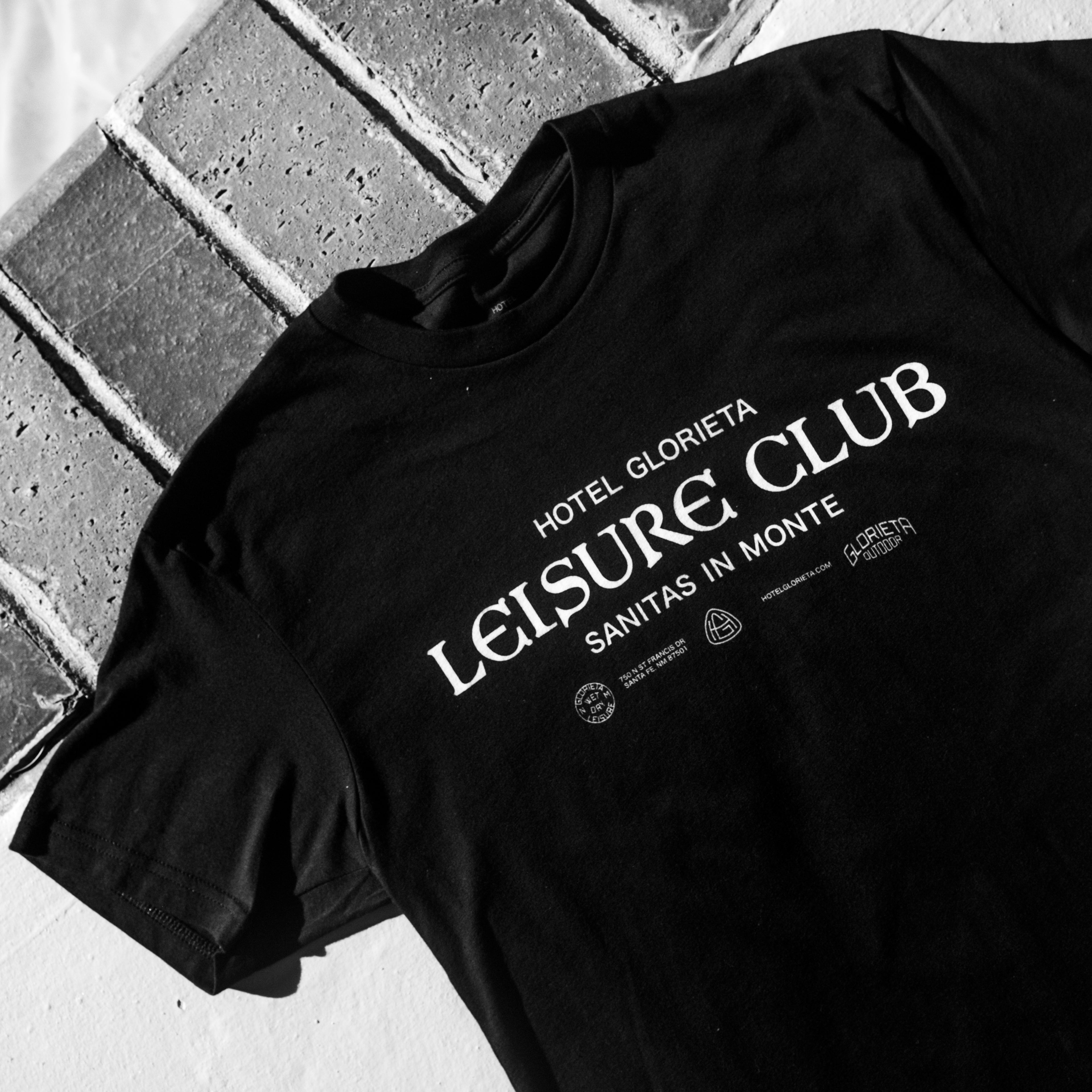 Black Leisure Club Tee