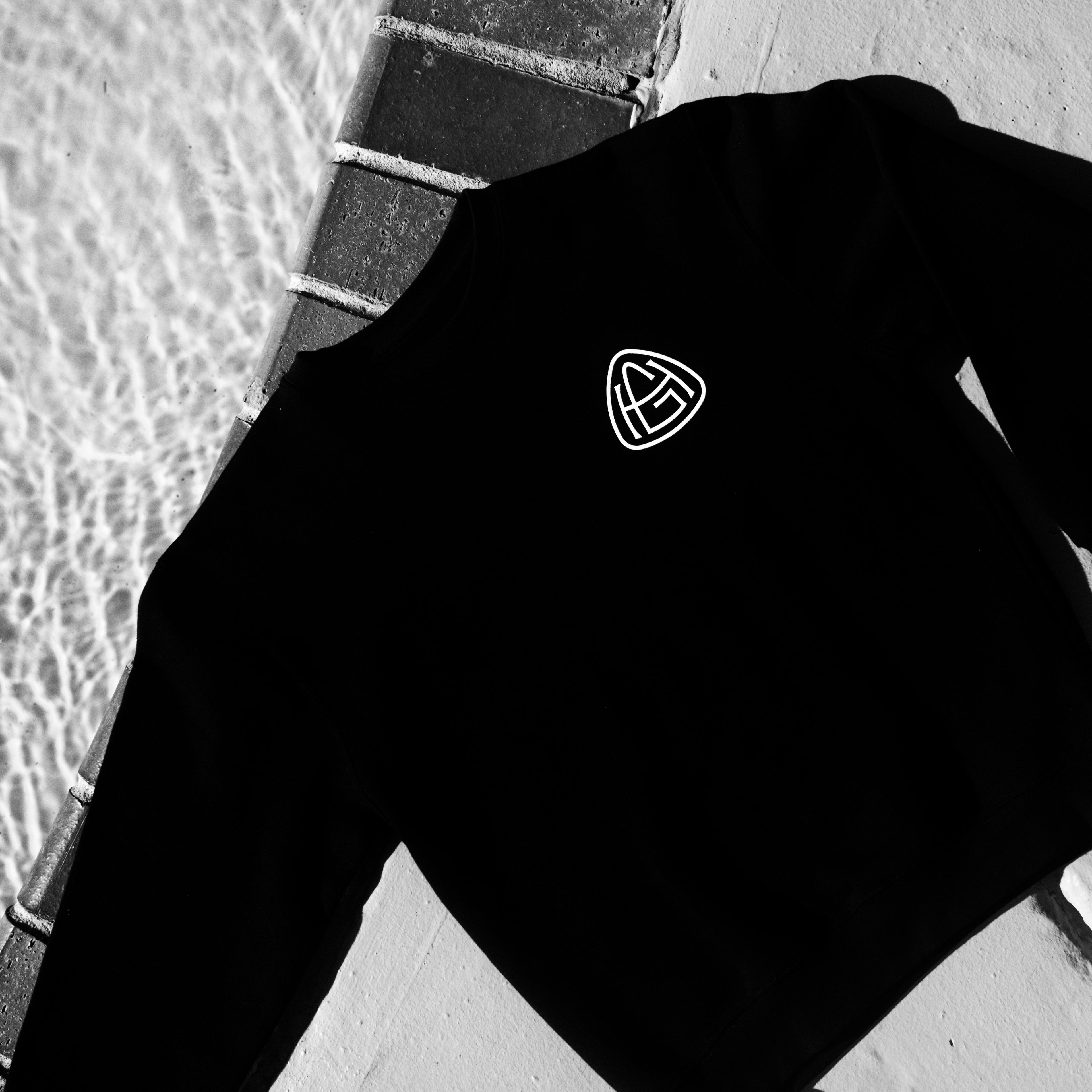 Black Leisure Club Crewneck